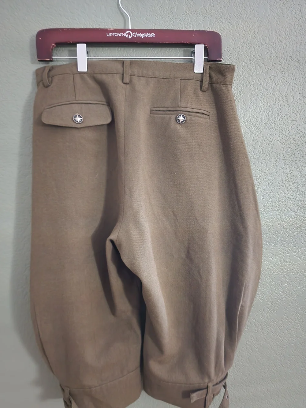 Neo-Ludwig Steel Rose Men’s S Brown Steampunk Riding Breeches Ouji Gothic Pants